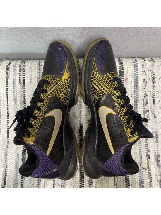 Nike Zoom Kobe 5 Playoff Carpe Diem Black Chrome Purple Mens Sneakers Size 9.5 main image 10